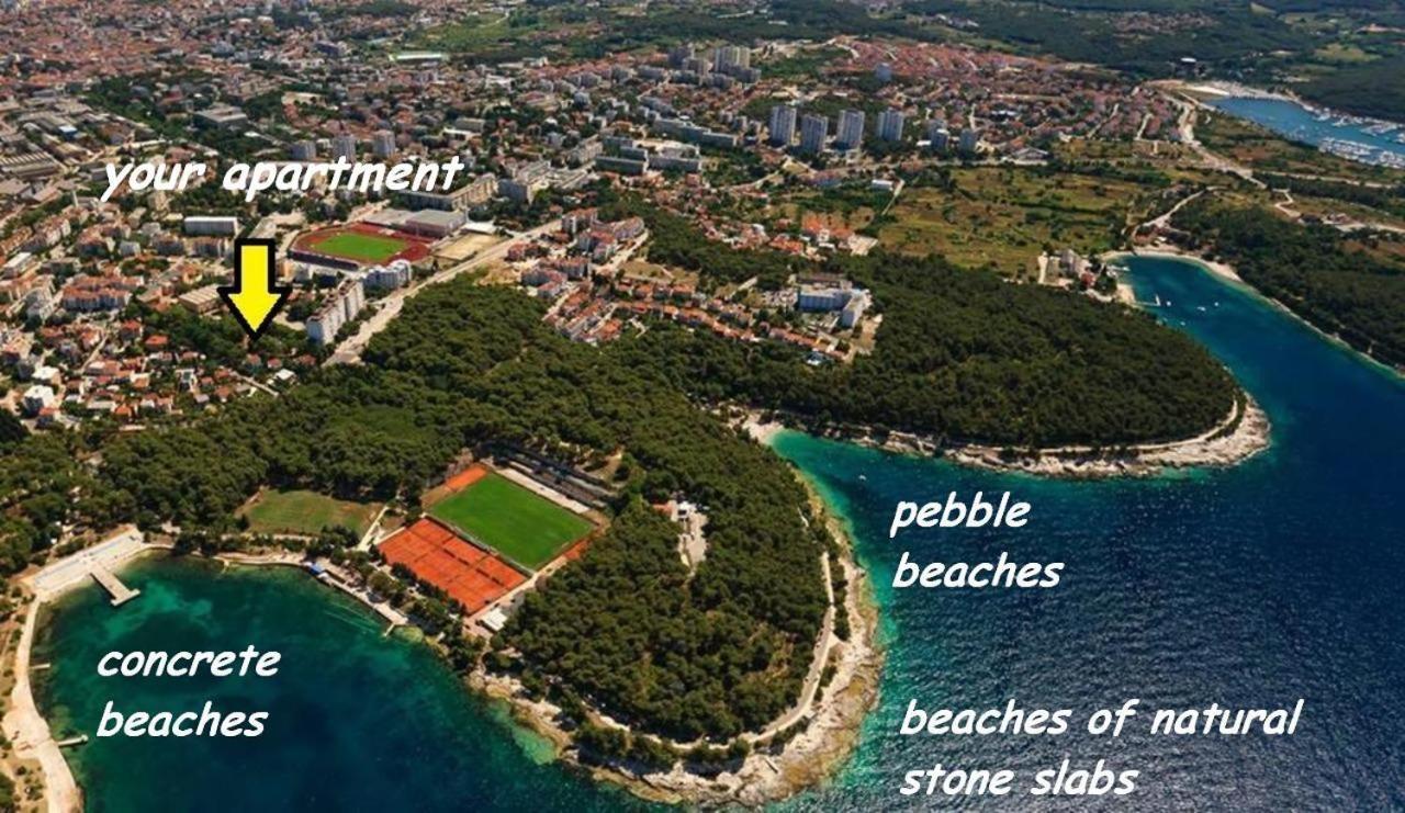Villa Valkane Pet Friendly 150M From The Stunning Valkane Beach, City Indoor Pools-Fitness And City Mall Pula Dış mekan fotoğraf